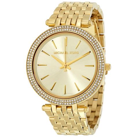 michael kors gold and diamond watch|michael kors diamond watch women's.